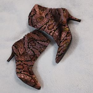 Multicolor High Heel Boots